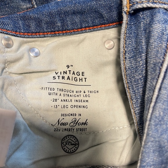 EUC J. Crew Vintage Straight Ankle length denim - size 25 (0-2) - Picture 9 of 10